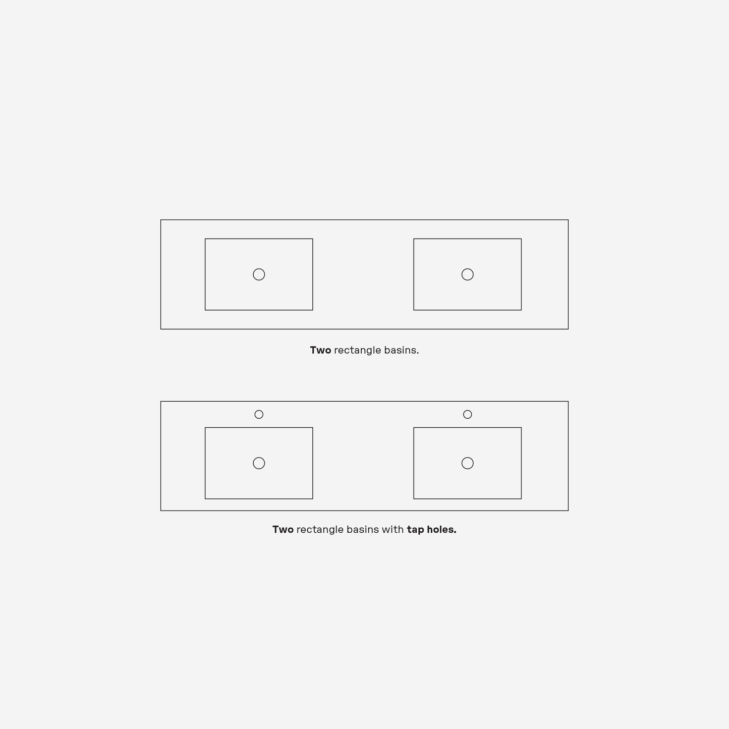 Baly - Double Concrete Vanity