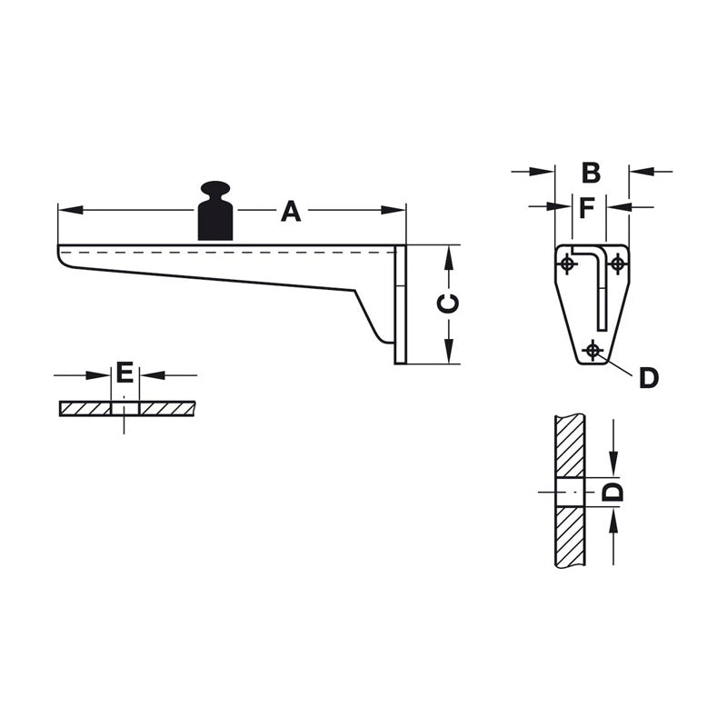 Vanity Wall Bracket