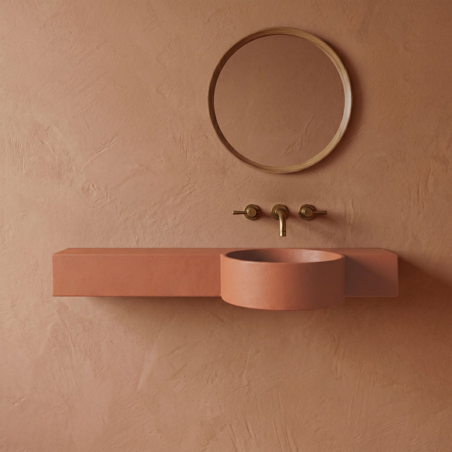 Boya - Semi-recessed Concrete Vanity