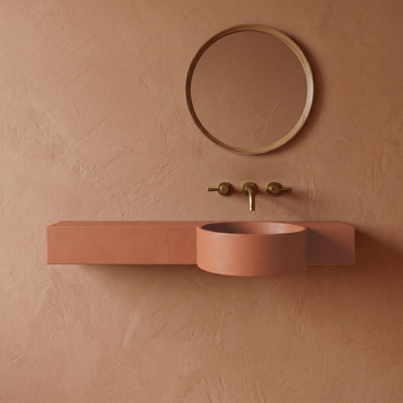 Boya - Semi-recessed Concrete Vanity