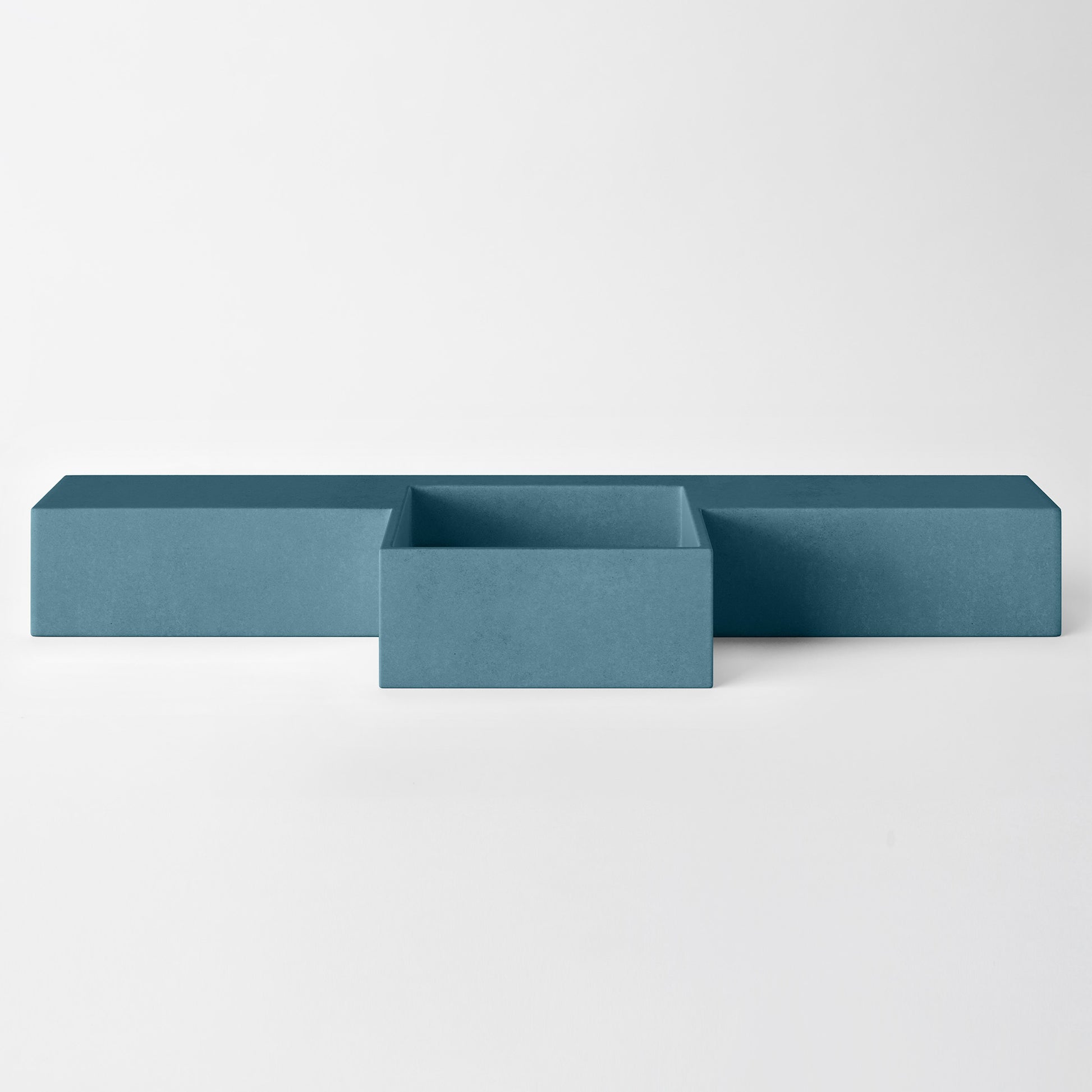 Baly Semi-recessed concrete vanity, wall-mounted without brackets. Slim 200 mm profile with an integrated cylindrical basin, hand-cast in GFRC concrete for a smooth, matte finish. Designed for tight spaces, the seamless surface prevents water pooling and creates a refined, minimalist look. 