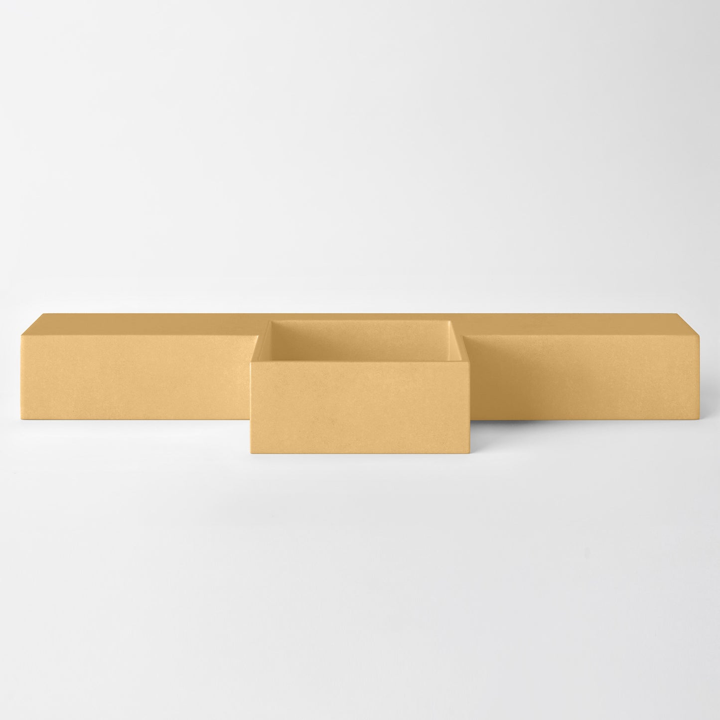 Baly Semi-recessed concrete vanity, wall-mounted without brackets. Slim 200 mm profile with an integrated cylindrical basin, hand-cast in GFRC concrete for a smooth, matte finish. Designed for tight spaces, the seamless surface prevents water pooling and creates a refined, minimalist look. 