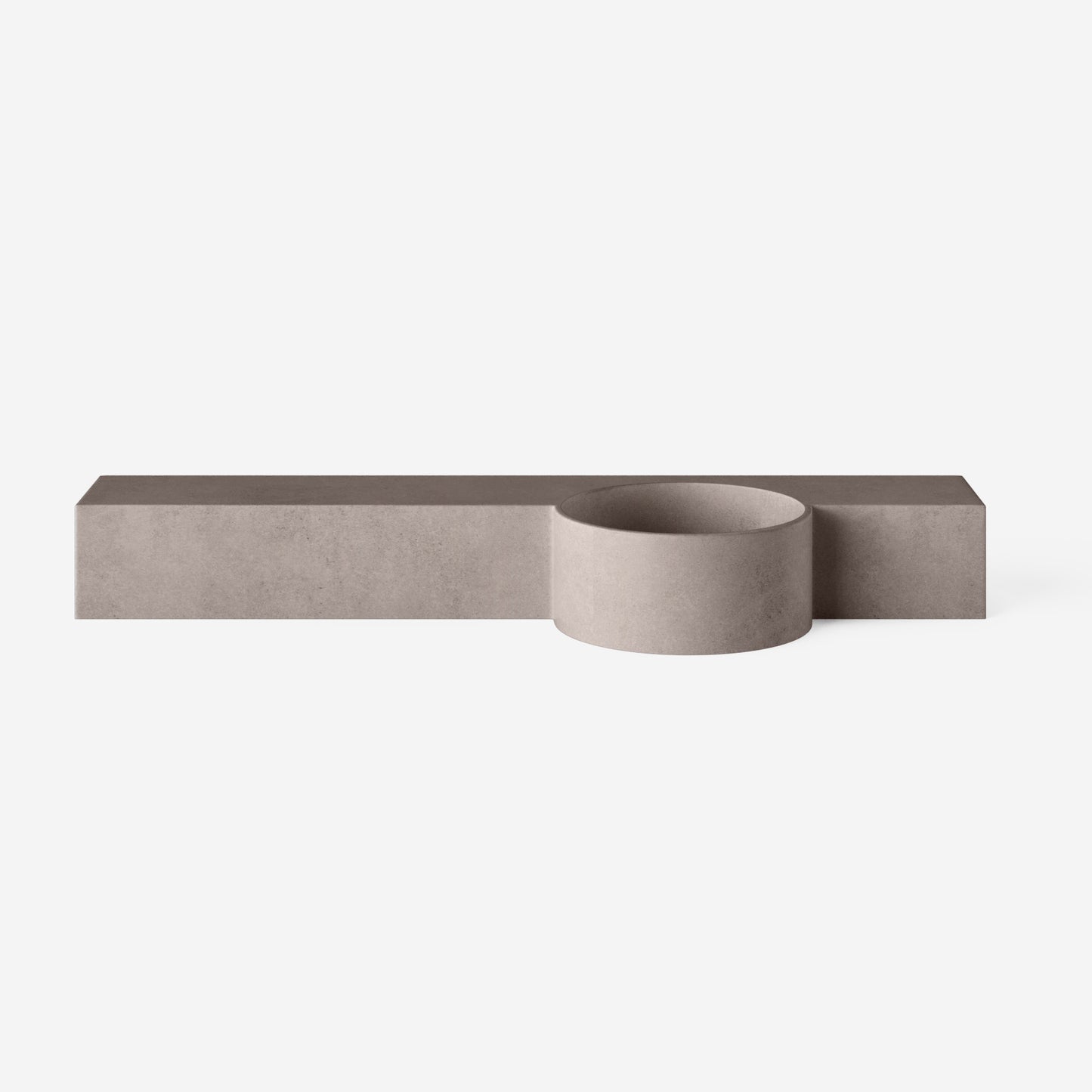 Boya - Semi-recessed Concrete Vanity